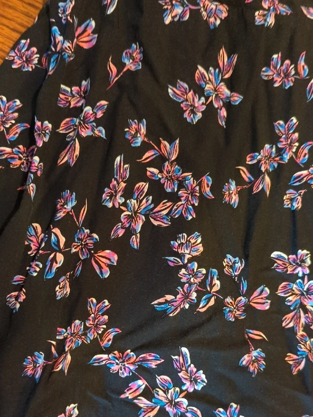 Torrid Dress Black Floral w/Straps Sleeveless Fairycore Plus Size Size 2x - Picture 4 of 9